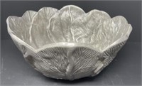 Pewter Cabbage Bowl