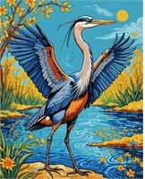 Great Blue Heron LTD EDT Signed Van Gogh Limited