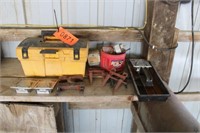 Tool Box w/gaurds, sections, riveter