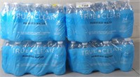 4x True Clear 24 Pack Purified Water