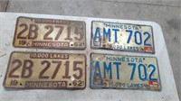 Pair '62 & '89  License Plates