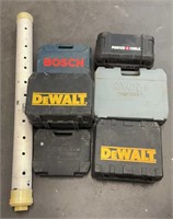 (6) Assorted Tool Boxes & (1) Pipe Tool Holder