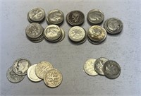 53 Pre-1965 Silver Dimes