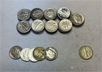 51 Pre-1965 Silver Dimes