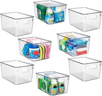 ClearSpace Plastic Storage Bins - 8 Pack