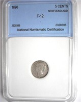 1896 5 Cents NNC F12 Newfoundland