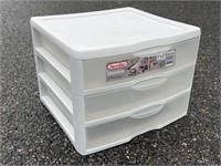 Sterlite 3 Drawer ClearView Storage Box