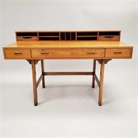 Scova-Dixie teak partner's desk (in the style of