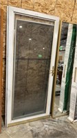 Exterior 36" door W/glass and screen inserts