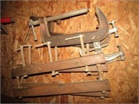 Misc. clamps incl. 2 9" c clamps
