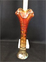 Ripple Marigold Carnival Vase - Chip on Rim