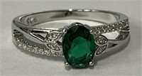 Green Emerald Fashion Ring