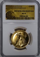 2009 ULTRA HIGH RELIEF $20.00 GOLD