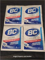 4 BC Aspirin Powder 2 pack per package