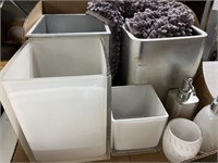 Bathroom Trash Cans , Soap Dispensers, Tissue Box