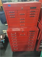 21 Drawer Toolbox  1 Matco ,1 Mac Tools