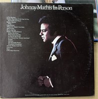 VINTAGE RECORD DOUBLE ALBUM  JOHNNY MATHIS IN PERS