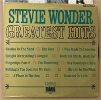 VINTAGE RECORD ALBUM  STEVIE WONDER GREATEST HITS