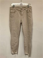 Size 29 For All Mankind Tan Frayed Bottom Pants