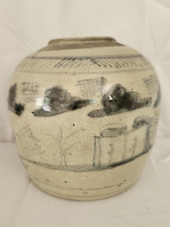 Antique Canton Chinese Ginger Jar