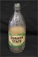 Vintage Quaker State Motor Oil Bottle