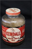 Vintage Kendall 2000 Mile Oil Jar