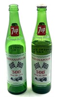 (2) Special Edition Indianapolis 500 7up Bottles