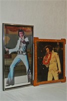 Elvis wall clock 20 X 24" & a mirror 15 X 29.5