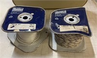 2) Used 1000ft Belden Wire 18AWG White & Wht/