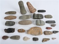 LARGE LOT OF NATIVE AMERICAN STONE & FLINT RELICS
