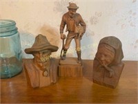 Carved folkart figurines