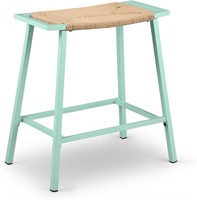 OUllUO 26 Wicker Counter Bar Stool  Green