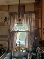 Kitchen Window Set of Curtains and Rods