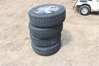 (4) Cooper Tires 245/65R17 On Chevy 6-Bolt Rims