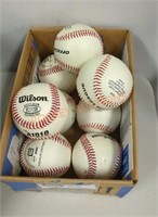 Box lot Wilson and Franklin baseballs