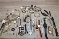 Large group of Watches, parts, Men's, Women's,