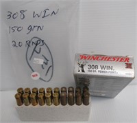(20) Rounds of Winchester 308 win. 150GR with
