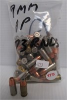 (73) Rounds of 9mm hollow points.