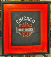Harley Davidson Framed Picture