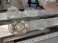 LOT OF CLEAR GLASSWARE