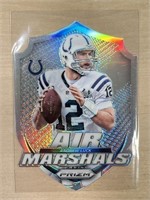 Andrew Luck Air Marshals Die Cut Silver Prizm