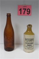 Lyons, NY House's Ginger Beer & E. Walsh Bottles