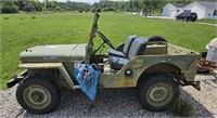 1948 WILLIE'S US ARMY JEEP - NEEDS STARTER