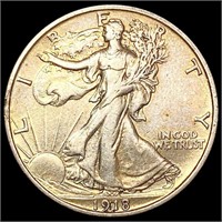 1918-S Walking Liberty Half Dollar CLOSELY