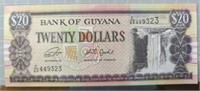 Bank of Guyana $20 bank note