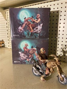 Zombie Motorcycle Rider Figurines