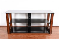 Glass Shelf Media Cabinet