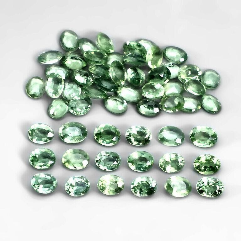 Natural Green Sapphire Gemstones