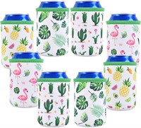 8 Neoprene Can Sleeves - Tropical Caddies