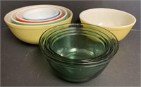 Pyrex Primary Colors Mixing Bowls and Anchor